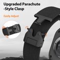 thumbnail image 3 of BANDOVA Blue Gray Rugged Nylon Apple Watch Ultra Band , 26mm Wide Parachute Clasp Sport Strap for Men 42/44/45/46/49mm, 3 of 7