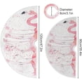 thumbnail image 3 of GZHJMY Flamingo Christmas Tree Skirt Home Decoration Large Round Christmas Tree Skirt for Holiday Party Home Christmas Day Ornaments, 47.2", 3 of 6