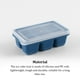 thumbnail image 3 of Advancent Moldes para bandejas de cubitos de hielo para el hogar con tapa, moldes reutilizables de silicona PP para glaseado, congelador, Barra de herramientas Azul, 3 of 6