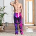 thumbnail image 2 of Sikiie Neon Toy Cat Reflections Pajama Pants Men, PJ Bottoms, Sleep & Lounge Pants-X-Large, 2 of 6
