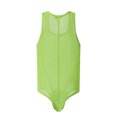 thumbnail image 6 of Mesh See Through Jumpsuit for Daily Party Wear Lightweight Breathable Bodysuit with Strapless and Sleek Finish, Green, M, 6 of 6