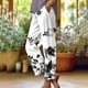 thumbnail image 1 of WILLBEST Pantalones Casuales para Mujer, Cómodos, Holgados y Cómodos, con Cintura Alta y Bolsillos para Uso Diario. Mediana, 1 of 3