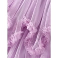 thumbnail image 6 of Caoirhny Women Layered Tulle Long Skirt, Fashion High Waist Solid Color Frill Trim Ruffle Midi Skirt, 6 of 9