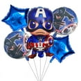 thumbnail image 6 of BCD-PRO Superheroes Birthday Party Balloon Decorations Multicolor 4-Pack Foil 20 Pieces, 6 of 7
