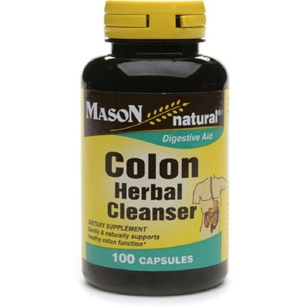 3 Pack - Mason Colon Herbal Cleanser Caps 500mg, 100