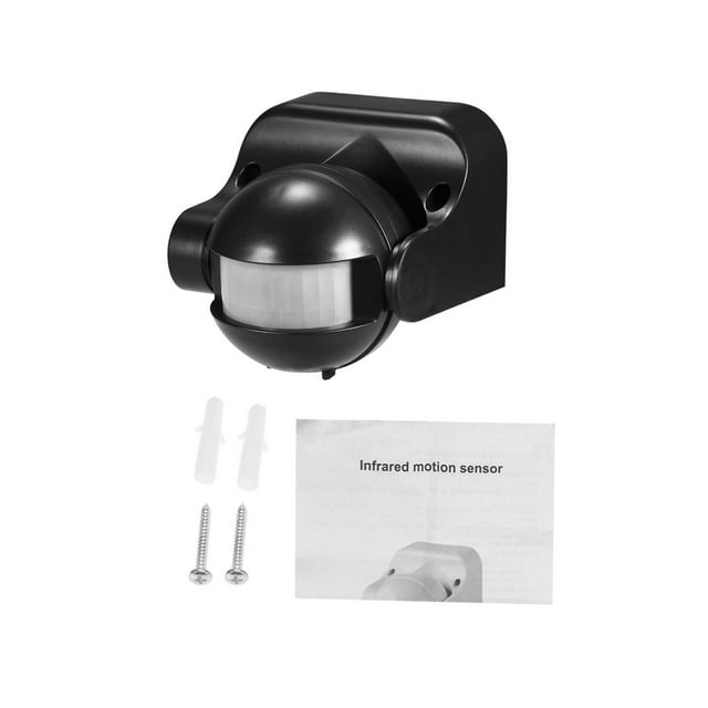 Détecteur de Mouvement Infrarouge IP44 PIR Extérieur 180V -240V Switch Max 12m 3-2000LUX Économe en Énergie Automatique Switch
