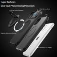 thumbnail image 3 of for iPhone 11 Case Magnetic, iPhone XR Case[Compatible with Magsafe], Built-in Slide Camera Cover Shockproof Heavy Duty Protective Kickstand Phone Case for iPhone 11/XR 6.1", Black, 3 of 17