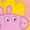 Pink, variant on Peppa Pig Toddler Girls Strap Up Sneaker