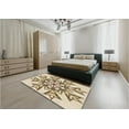 thumbnail image 4 of Ahgly Company Indoor Rectangle Patterned Vanilla Gold Area Rugs, 5' x 7', 4 of 6