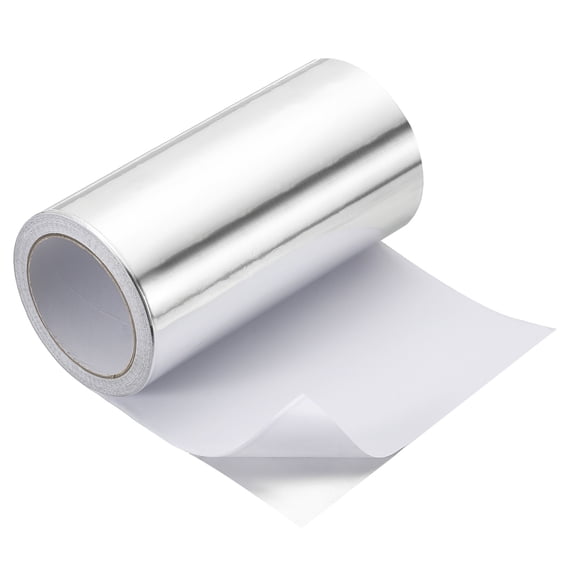 Uxcell Duct Tape, 7.87" x 65.6 Ft(21.8 Yd) 3.9 Mil Heavy Duty Aluminum Foil Tape Waterproof Insulation Heat Resistant for Ductwork HVAC Sealing Patching, 1 Roll