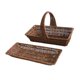 thumbnail image 3 of 2 cestas de almacenamiento de ratán sintético, decorativas, multiusos, tejidas a mano, para el hogar, picnic, cocina, artículos diversos., 3 of 9