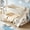 Beige, variant on HanuQ Full over Full Bunk Bed with Slide and Ladders, Solid Wood Frame with Storage Shelves and Low Profile Design, No Box Spring, Beige