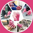 thumbnail image 5 of WeCare Safety Work Gloves PU Coated, Superior Grip (Large) - 3-Pair - Pink, 5 of 6