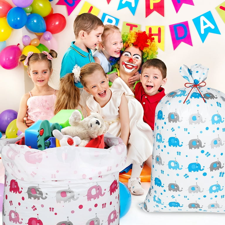 Sacchetto regalo extra large per compleanno ragazza, borsa Jumbo rosa Bday Bag – Sacchetto di plastica oversize per regali grandi (122 cm, 1 confezione