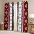 thumbnail image 2 of Manfei Aztec Curtains and Drapes (38x45),Boho bohemian Flower Blackout Curtains for Bedroom,Silver Retro Geometric Curtains Pack of 2 (38x45),Microfiber Bedroom Decoration, 2 of 6