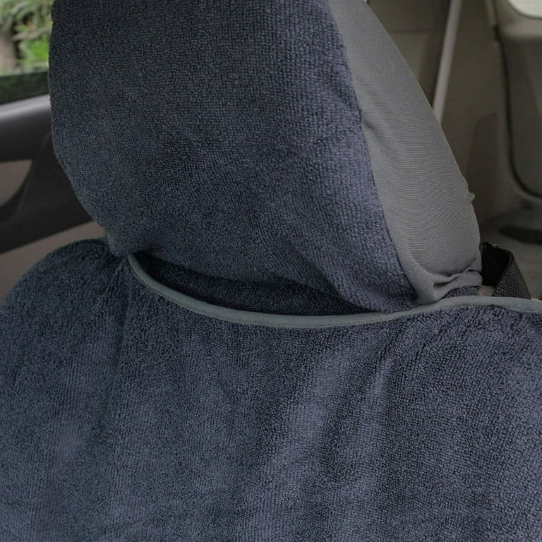 Leader Accessories Grey Waterproof Towel Auto Car Seat Cover Machine W