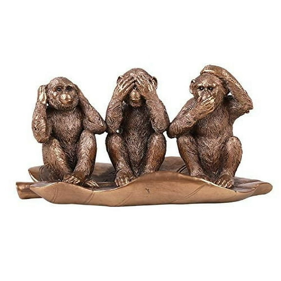 Pacific Giftware See Hear Speak No Evil Monkeys Resin Figurine