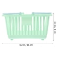 thumbnail image 3 of Miangastore 3 Pcs Bathroom Drainage Toiletry Organizers Plastic Storage Organizer Baskets With Handles, 3 of 8