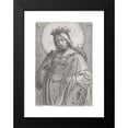 thumbnail image 2 of Lucas Van Leyden 14x18 Black Modern Framed Museum Art Print Titled - Saint Catherine (1520), 2 of 5