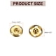 thumbnail image 2 of Uxcell 5 Set Botones de Broche de Costura de 17mm, Botones de Cierre de Metal, Dorado, 2 of 7