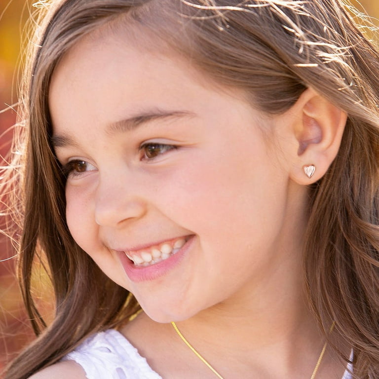 Little girl hotsell earrings 14k gold