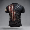 thumbnail image 5 of IDOCLOTHES 4th of July T Shirts for Man 250th Anniversary USA Flag Graphic Tees Big and Tall Vintage 250 Years of Freedom 1776-2026 Patriotic Tshirts Shirts for Men Tops Mens T-Shirts Black, L, 5 of 5