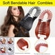 thumbnail image 1 of 2 Pinzas para Sujetar El Cabello con Gomas Elásticas para Coletas, Tipo Escorpión | Elásticos para Trenzar El Cabello para Mujeres y Niñas | Accesorios de Plástico para El Cabello, Color Marrón | Apr, 1 of 7