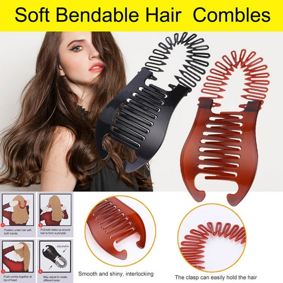 Fiudx Pinzas En El Cabello, Elegante Herramienta En Trenzar Coletas, Banda de Plástico Resistente, Trenzadora Scorpionclip Versátil, Compatible En Tipo de Cabello, para Mujeres y Niñas, Diseño Flexib