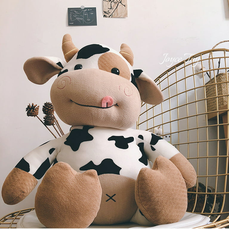 SpecialYou Dairy Cow Stuffed Animal Adorable Soft Plush Farm Animal Toy  Great Birthday, White&Black, 9 inches
