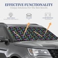 thumbnail image 4 of Naloa Snails 1 Print 2-Piece Windshield Sunshade,Foldable Car Front Window Sun Shades,for Most Sedans SUV Truck-Small, 4 of 6