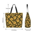 thumbnail image 5 of Yiaed Vintage Plaid Sunflower Print Handbag for Women Tote Purse Shoulder Bag Large Fashion Hobo Purse Handbag Shopping Tote, 5 of 5