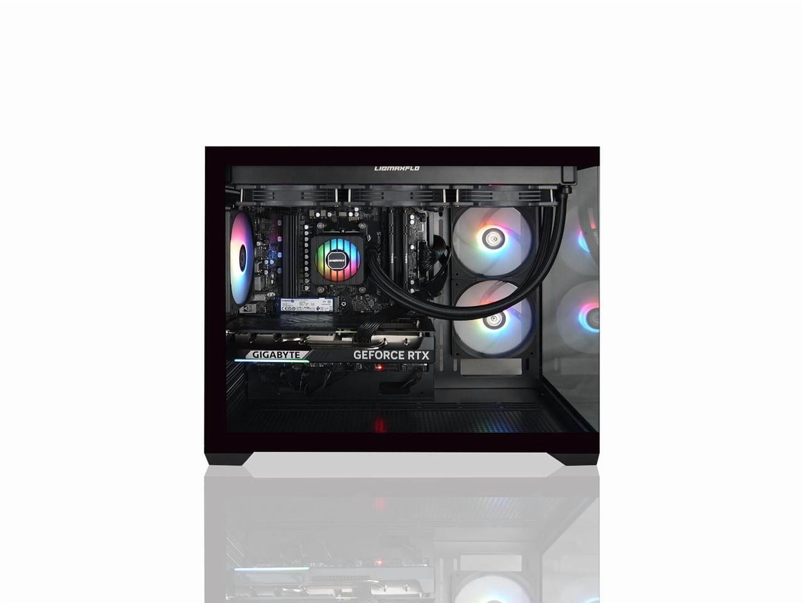 AVGPC Hellfire Gaming PC AMD Ryzen 5 9600X; GeForce RTX 5070 12GB; 32GB DDR RAM; 1 TB NVME M.2 SSD; 360mm AIO Liquid Cooler; ARGB Fans; WiFi/AC ; Dual Chamber Case; Windows 11 Home
