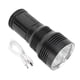thumbnail image 1 of Linterna LED P90 de 12000 lúmenes, IPX5, resistente al agua, 6 modos de luz, superbrillante, puerto tipo C, 120 W, 1 of 14