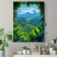 thumbnail image 4 of Tropical Rainforest Mountain View Canvas Art Print/Decorative Painting， Suitable for Living Room， Bedroom， Office， Hotel， and Yoga Studio Decoration., 4 of 8