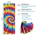 thumbnail image 2 of Colorful Tie Dye Mandala Pattern Hot Yoga Mat Towel Non Slip for Hot Yoga - Quick-Drying Yoga Mat Cover with 4 Corner Pockets with Travel Bag - Hot Yoga Towel Non Slip 70"x26", 2 of 6