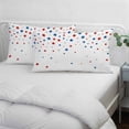 thumbnail image 4 of 4th of July Throw Pillow Covers, Independent Day Red Blue Stars Textured Soft Breathable Pillow Cases with Invisible Zipper for Sleeping, Small Pillowcases for Couch Bed Sofa Chair 16x24 Inches, 4 of 9