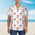 thumbnail image 2 of Haiem Different Mushrooms Printed Hawaiian Shirt for Men - Men’s Casual Beach Summer Shirts - Stretch Fabric with Modern Fit-X-Large, 2 of 7