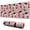 Pink Border Collie, variant on Long Mouse Pads for Desk,Pink Border Collie Dog and Flower Floral Desk Mats on Top Of Desks, Desk Mouse Pad Extra Large with 3mm Non-Slip Base and Stitched Edge for Gaming,Office,Work,Home 31.5"x11.8"