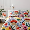 thumbnail image 1 of Marimekko Ensemble de Couette Ojakellukka, Full/Queen, Multi, 1 of 12