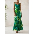 thumbnail image 3 of Vestido largo PRETTYGARDEN 2025 con estampado floral de verano verde, 3 of 8