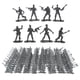 thumbnail image 5 of 100 piezas de 4,5 cm de soldados militares, figuras de hombres, accesorios para escenas de arena, juegos de juguetes Negro, 5 of 8