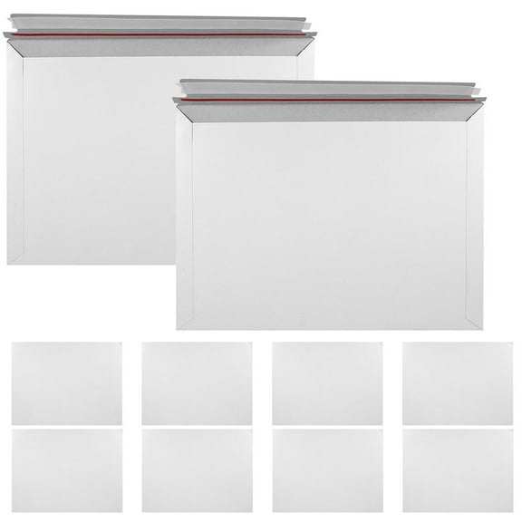 GOOHOCHY 25pcs Mailing Envelopes Photo Document Mailers Cardboard Envelopes Rigid Self Seal Mailing Envelopes Stay Flat Shipping Envelopes for Documents