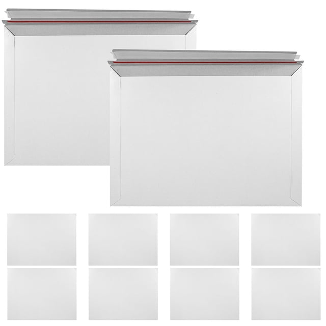 25pcs Photo Document Mailers Cardboard Envelopes Rigid Self Seal Mailing Envelopes Stay Flat Shipping Envelopes for Documents