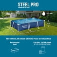 thumbnail image 3 of Bestway Steel Pro 9.8' x 6.6' x 26\" Metal Frame Above Ground Pool, Filter Pump & Cartridge, 3 of 9