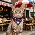 thumbnail image 5 of Patriotic Decorations - Pet Bandana,Red White and Blue Star Stripe Triangle Scarf,Festive Printed Bib for 250th Anniversary,Memory Day,Independence Day,24.8x16.93 Inch, 5 of 7