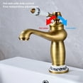 thumbnail image 4 of Xingzhi Copper Ceramic Basin Electroplated Modern Unfading Anti-rust Threaded Smooth Kitchen Toilet Sink Hardware Type 1 Bronze, 4 of 6