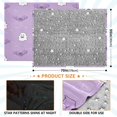 thumbnail image 4 of 70x55 Inches Glow in The Dark Blanket Cozy Throw Camping Blankets for Home and Outdoor Use Cute Purple Ghost Pattern, 4 of 8