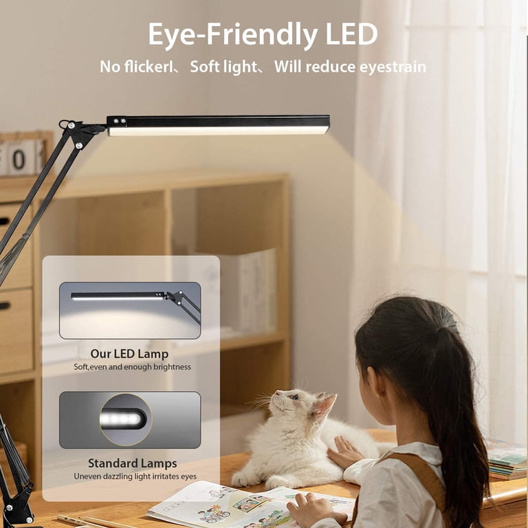Somnr LED Desk Lamp with Clamp and Swing Arm photo 3