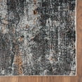 thumbnail image 4 of Ox Bay Nayeli 5' x 7'6" Dark Gray/Orange Abstract Durable Performance Indoor Area Rug, 4 of 9