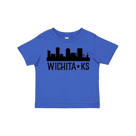 

Inktastic Wichita Kansas City Skyline Gift Toddler Boy or Toddler Girl T-Shirt